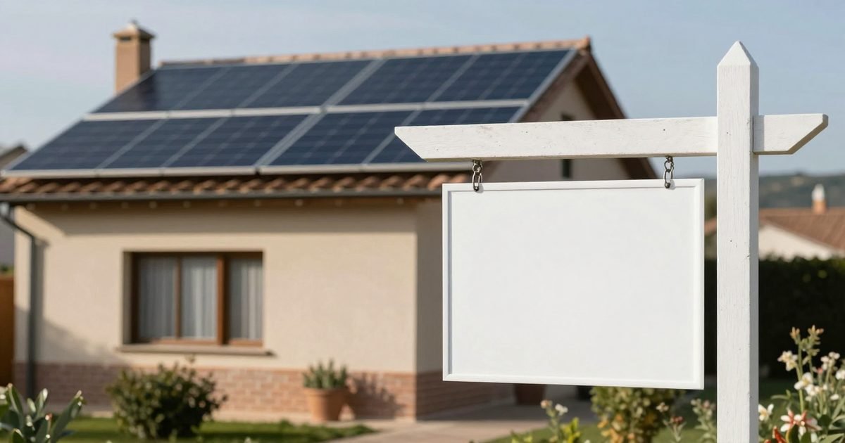 Casa con placas solares a la venta