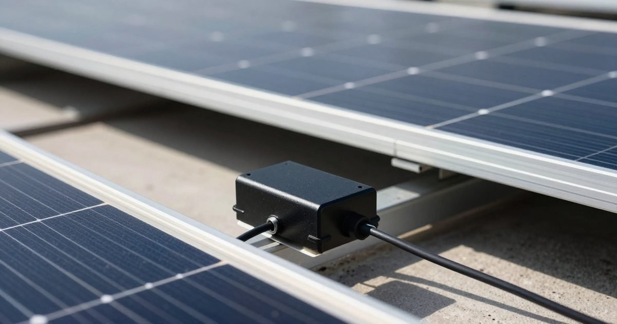 Optimizadores de potencia bajo los paneles solares